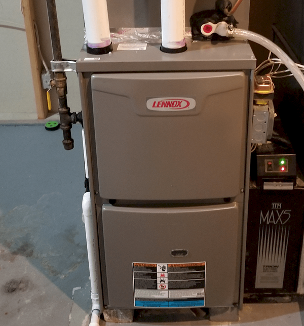 Image of new Lennox furnace install by Ty's Mechanical
