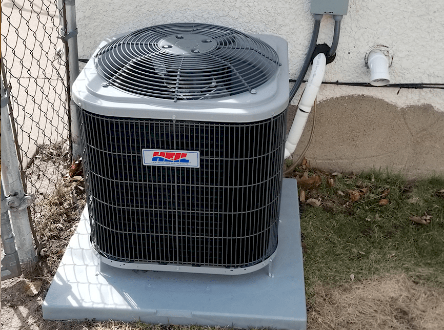 Image of new Heil A/C unit installed by Ty's Mechanical